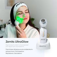Zemits UltraGlow Портативный аппарат для омоложения ультразвуковой LED терапии